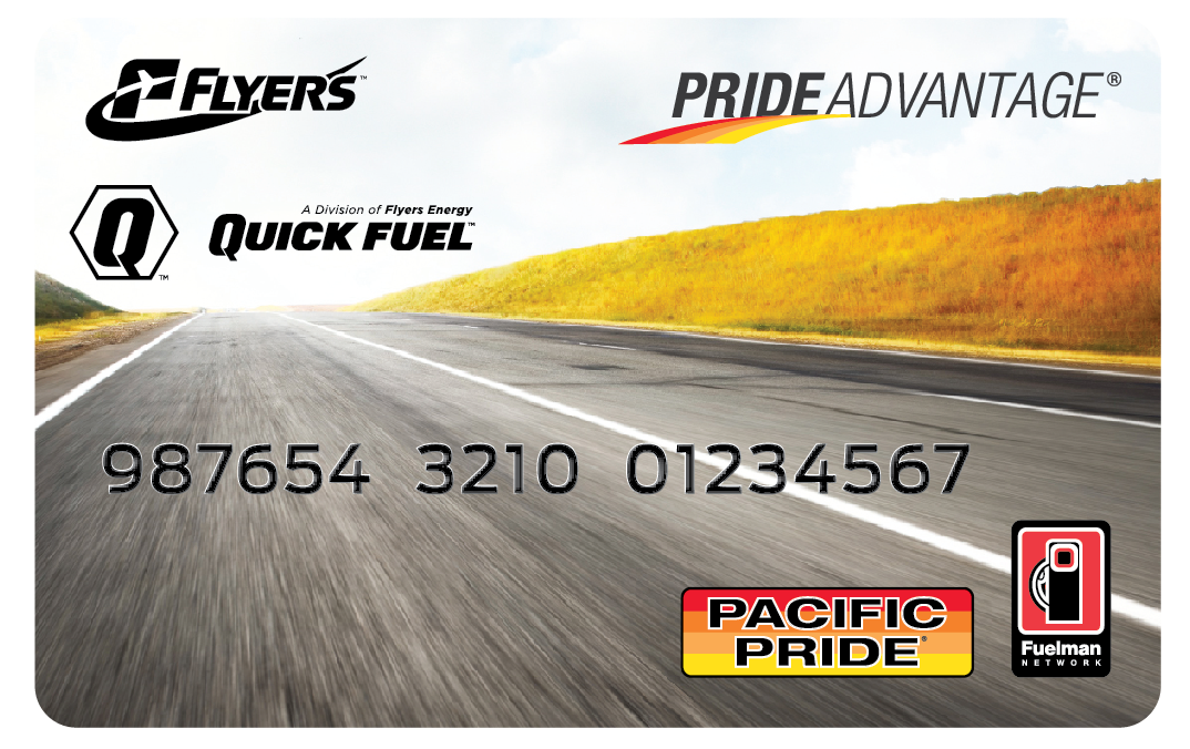 Image of Flyers and Quick Fuel Pacific Pride Fuel Card